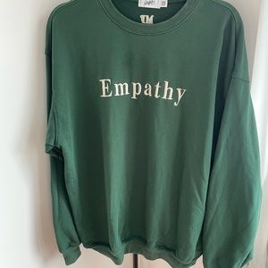 The Mayfair Group EMPATHY ALWAYS Forest Crewneck